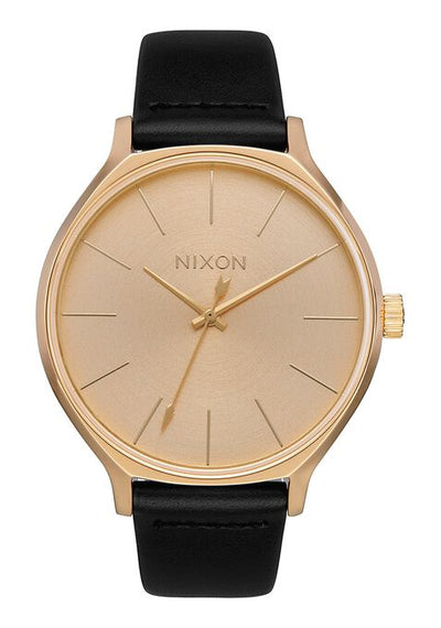 Nixon Clique Leather Watch Gold Women's Watch A1250-510-00
