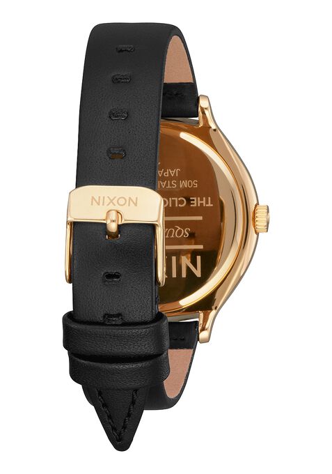 Nixon Clique Leather Watch Gold Women's Watch A1250-510-00