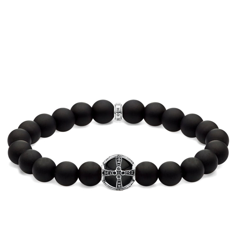 Thomas Sabo Bracelet Cross Black