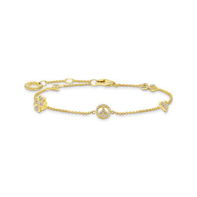 Thomas Sabo 带符号手链 金色