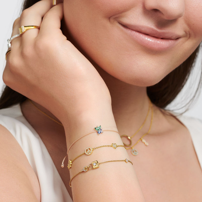 Thomas Sabo 带符号手链 金色