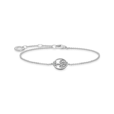 Thomas Sabo Bracelet Tree of Love white stones silver