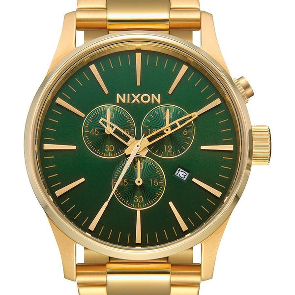 Nixon watch gold green best sale