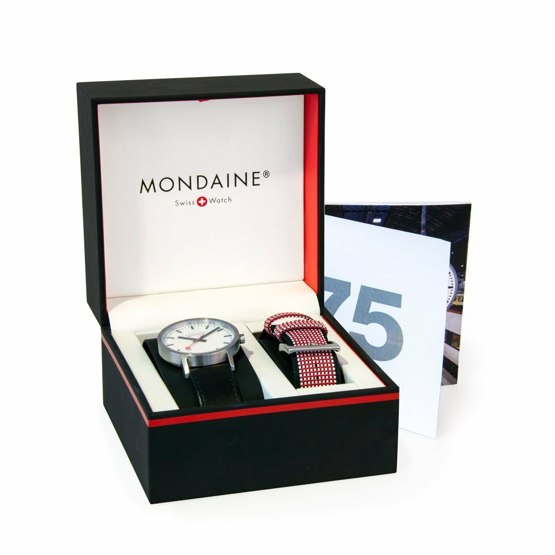 MONDAINE OFFICIAL 75 YEARS ANNIVERSARY SPECIAL WATCH SET