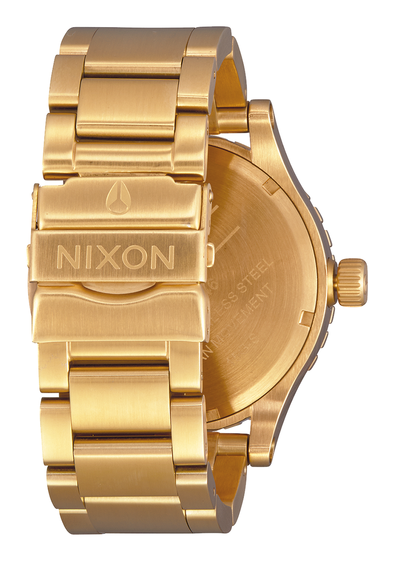 Nixon Gold and Black 46 MM Watch A916 510 Watch Direct