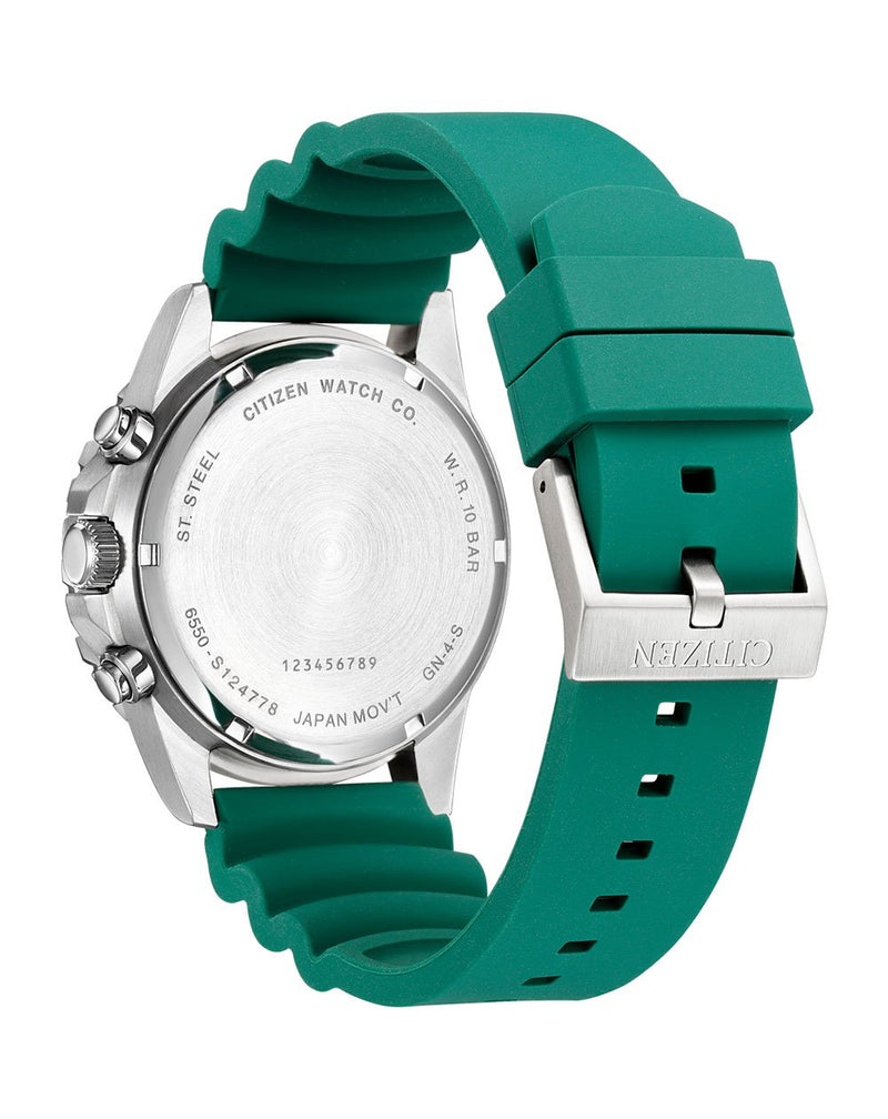 Citizen Quartz Green Chronograph Men s Watch AI7009 11X Watch
