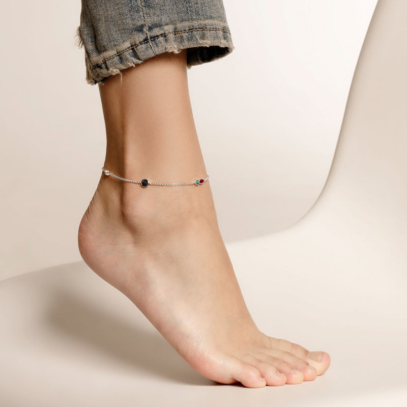 Thomas Sabo Anklet "Colourful Stones"