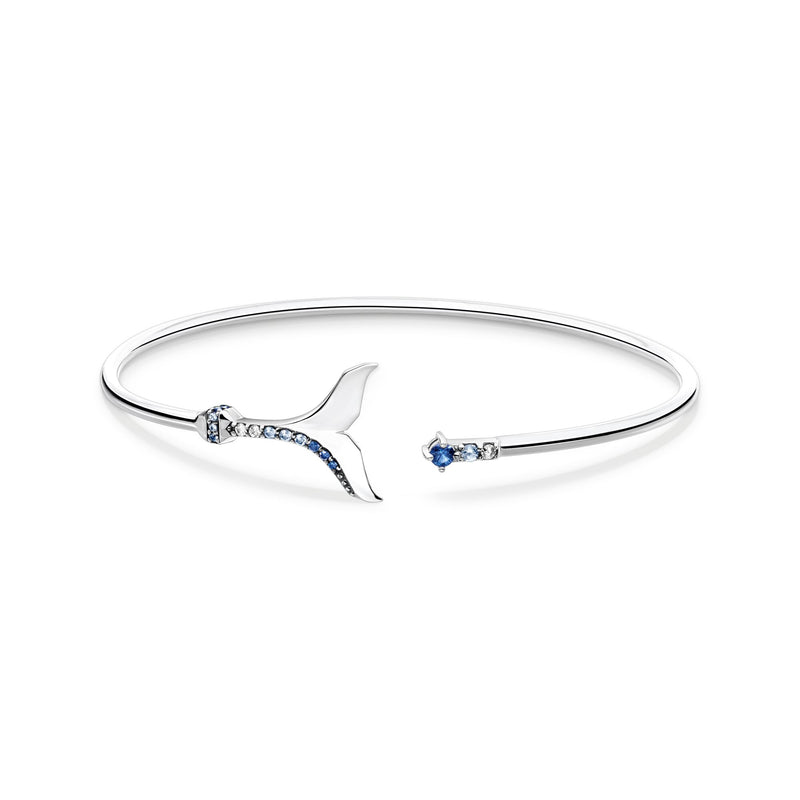 THOMAS SABO Bangle Tail Fin with Blue Stones