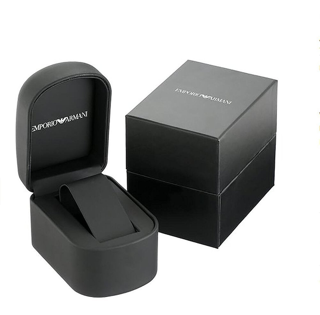 Emporio Armani Classic Black Chronograph Mens Watch AR1975