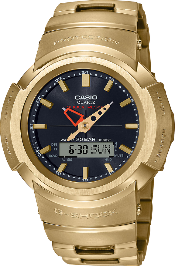 G-Shock Radio Controlled Tough Solar Gold All-Metal AWM500GD-9A