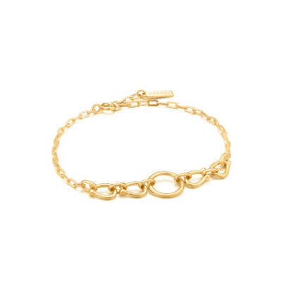 Ania Haie Horseshoe Link Bracelet - Gold