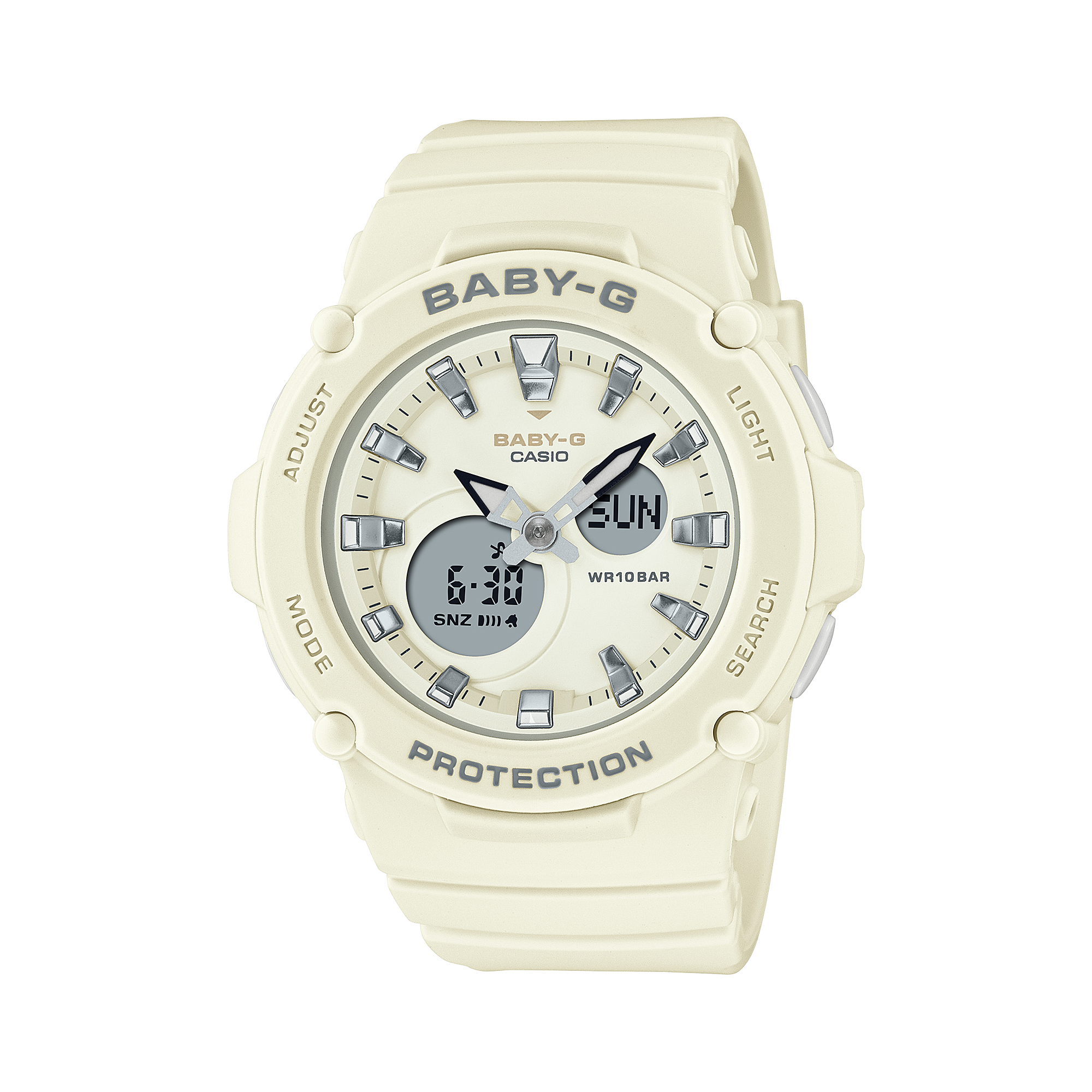 Baby-G DUO Outdoor White Resin Band Watch BGA275-7A