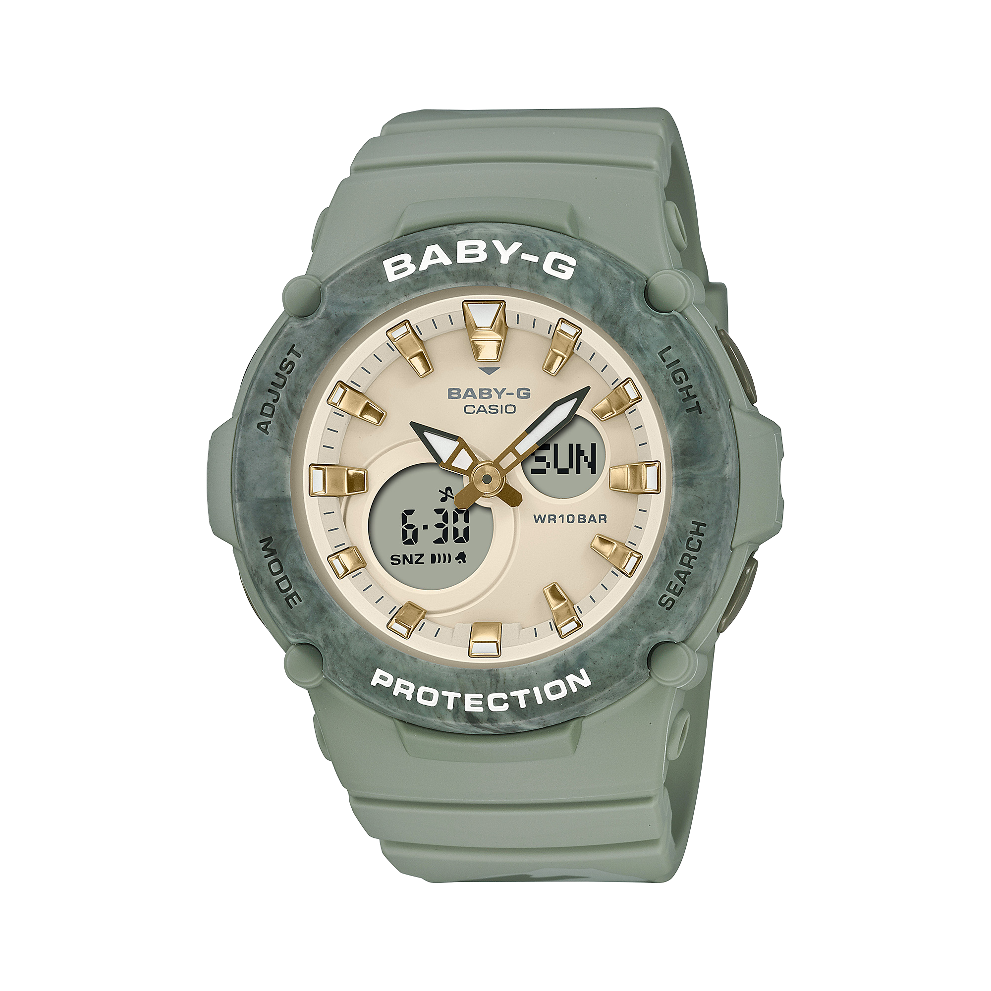 Baby-G DUO Outdoor Green Resin Band Watch BGA275M-3A