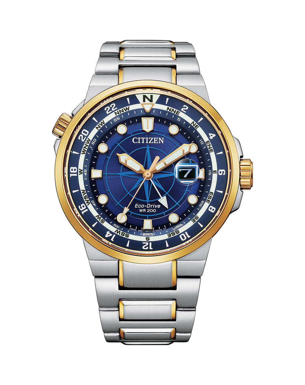 Citizen Eco-Drive Dual Time Mens Watch BJ7144-52L