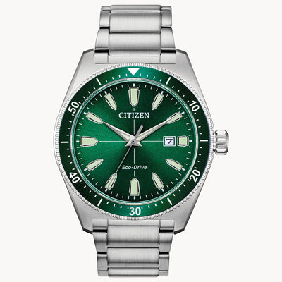 Citizen Eco Drive Brycen Green Dial Watch AW1598-70X