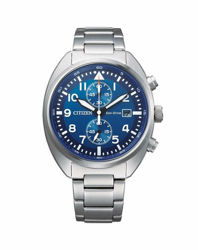 Citizen Classic Blue Dial Chronograph Watch CA7040-85L