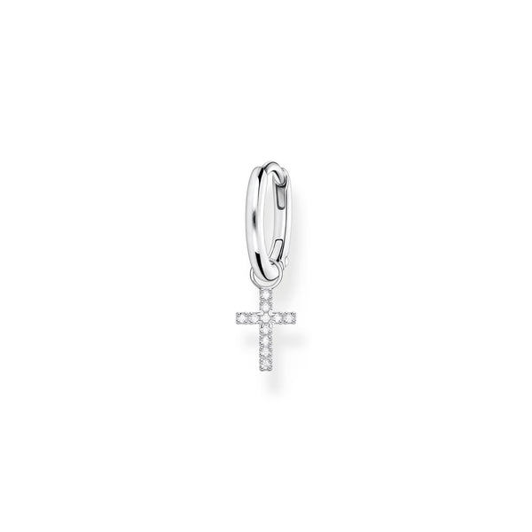 Thomas Sabo Single hoop earring with cross prendant silver