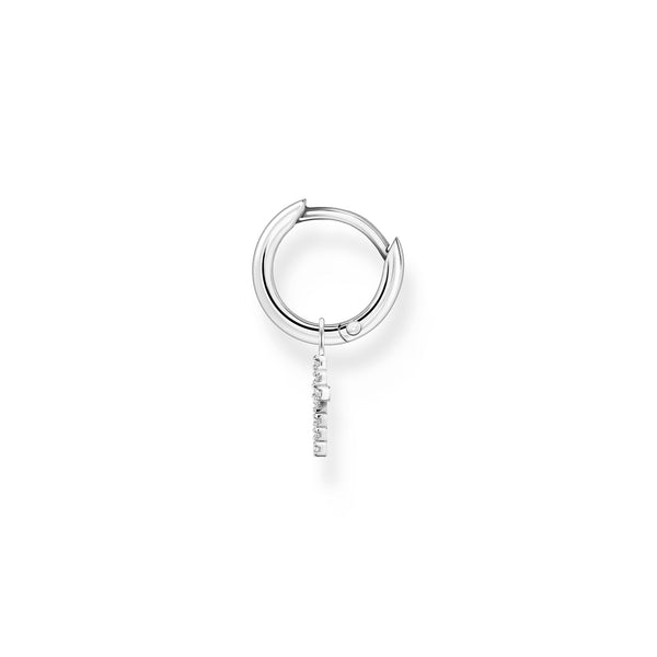 Thomas Sabo Single hoop earring with cross prendant silver