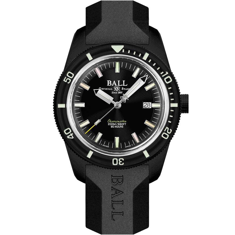 Ball Engineer II Skindiver Heritage Manufacture Chronometer DD3208B-P2C-BKR