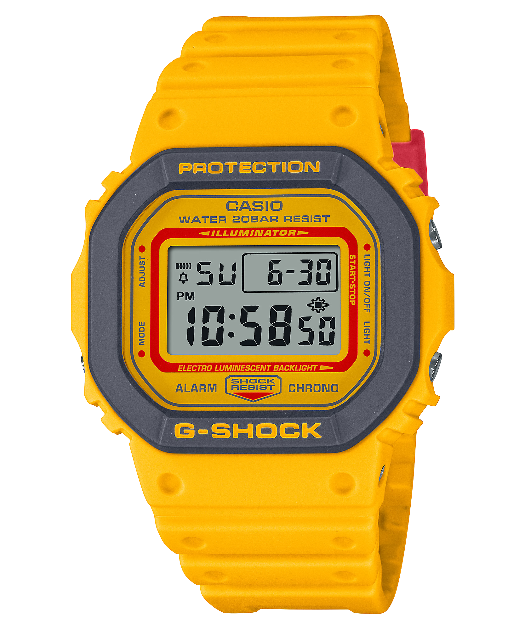 G-Shock 5600 Series '90s-inspired colourful' Yellow DW5610SC-2D