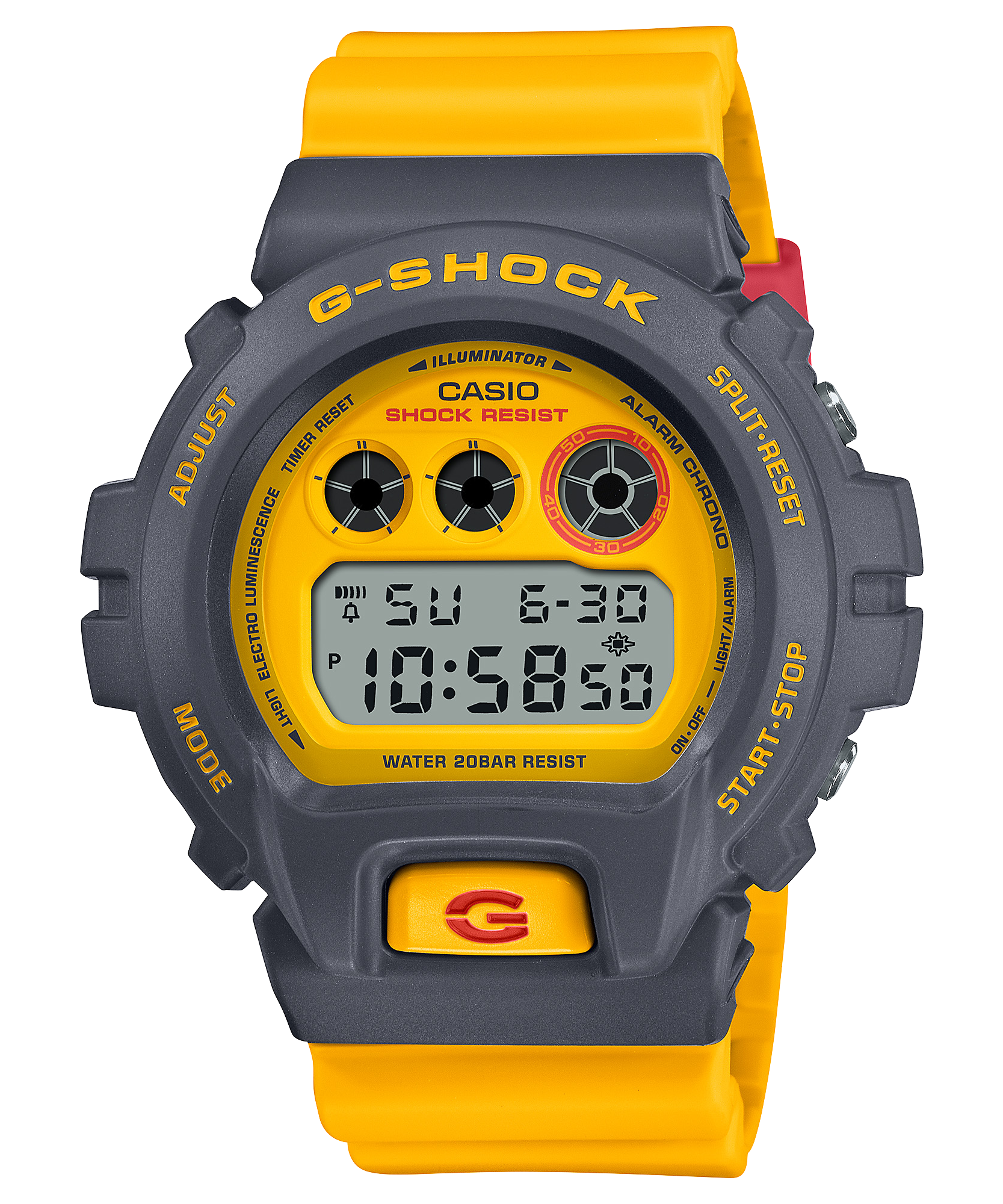 G-Shock 6900 Series 90s-Inspired Colourful DW6900Y-9D