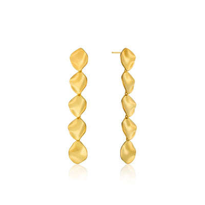 Ania Haie Crush Multiple Discs Rop Earrings - Gold