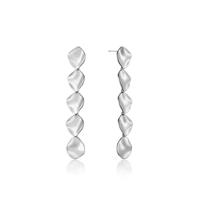 Ania Haie Crush Multiple Discs Rop Earrings - Silver