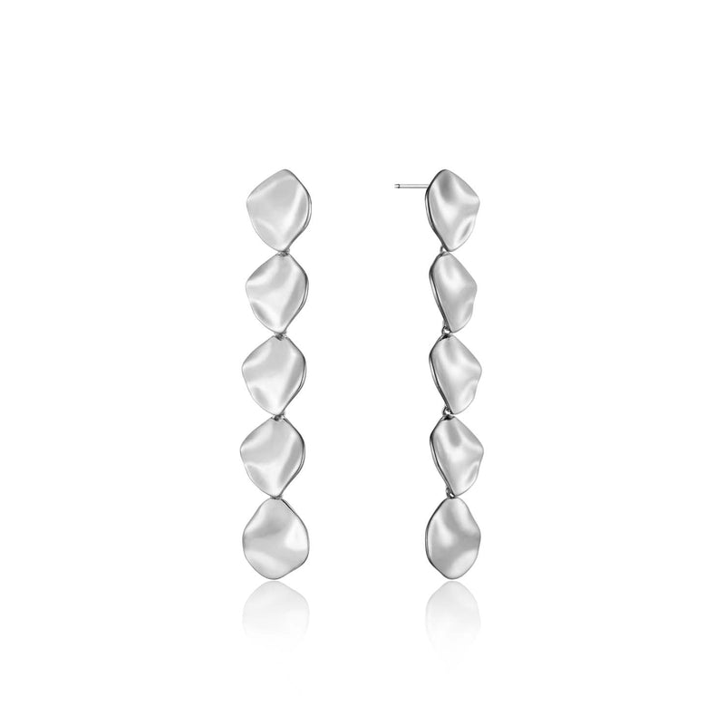 Ania Haie Crush Multiple Discs Rop Earrings - Silver