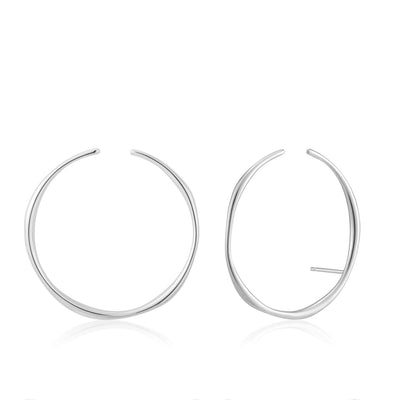 Ania Haie Stud Hoop Ear Cuff - Silver