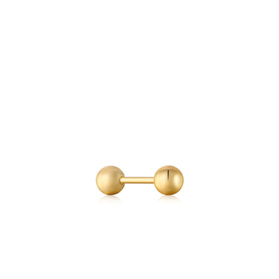 Ania Haie Gold Sphere Barbell Single Earring