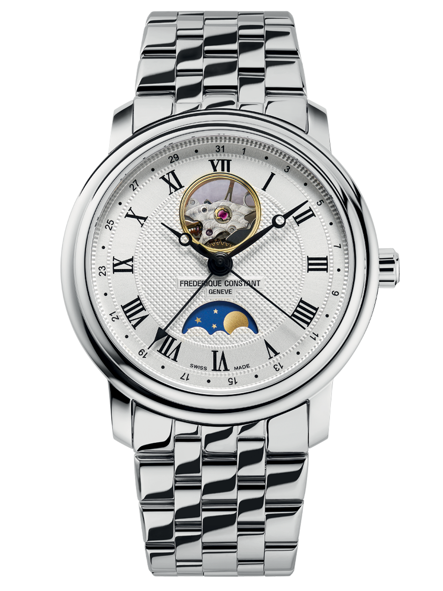 Frederique Constant Classics Heart Beat & Moonphase Watch FC-335MC4P6B2