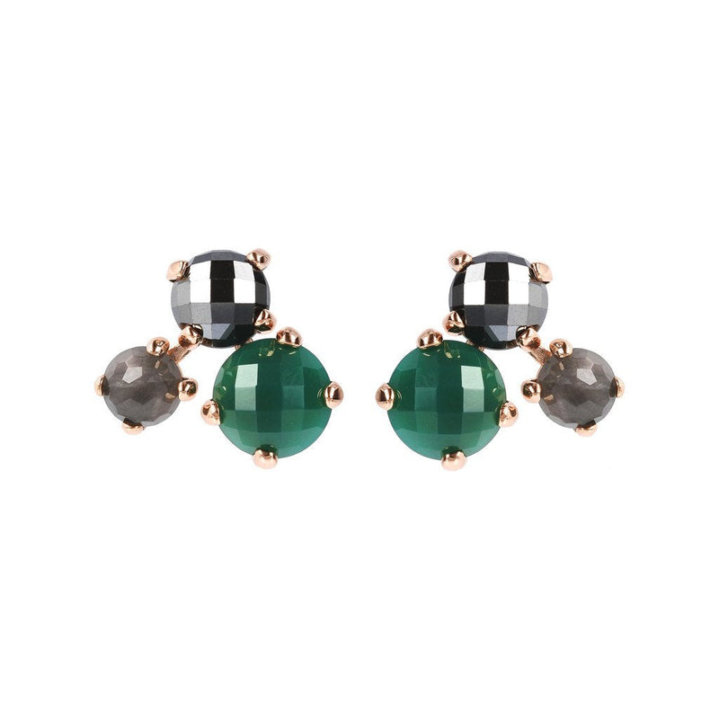 Bronzallure Trilogy Felicia Stud Earrings