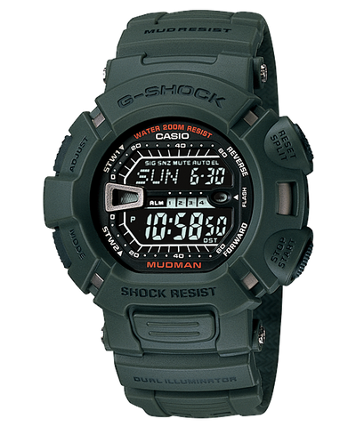 卡西欧 G-Shock Mud-Man 绿色多功能 G9000-3 