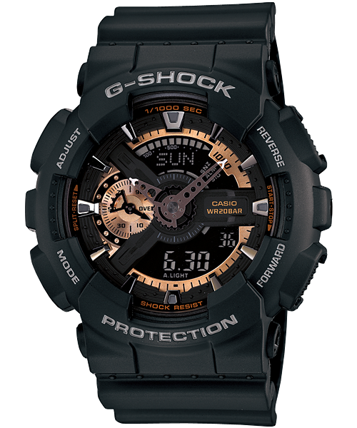 G-Shock Analogue Digital World Time Mens Watch GA110RG-1A
