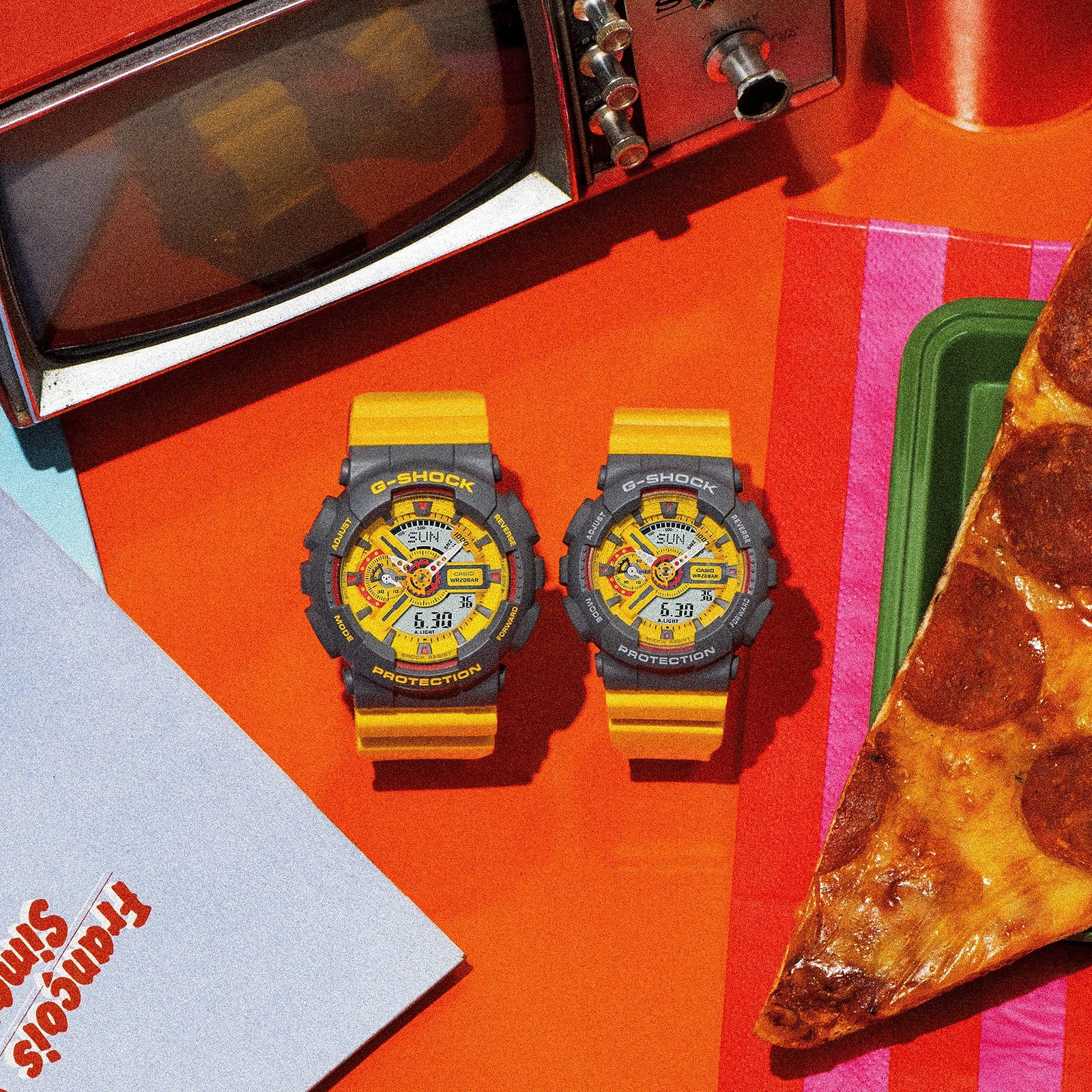 G Shock GA Series 90s inspired colourful GA110Y 9A Watch Direct