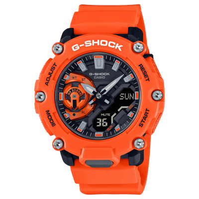 G-Shock DUO Carbon Core Guard Orange Mens Watch GA2200M-4A