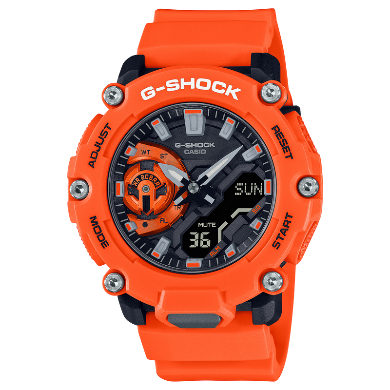 G-Shock DUO Carbon Core Guard Orange Mens Watch GA2200M-4A