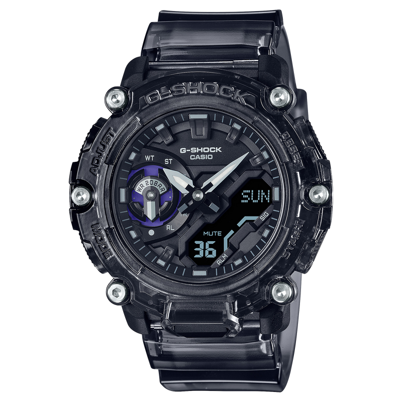 G-Shock DUO Carbon Sound Wave Transparent Mens Watch GA2200SKL-8A