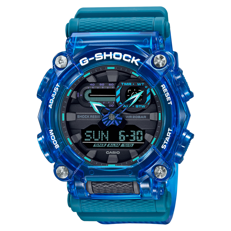 G-Shock DUO Sound Wave Blue Mens Watch GA900SKL-2A