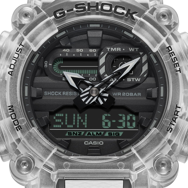 G-Shock DUO Sound Wave Transparent Mens Watch GA900SKL-7A