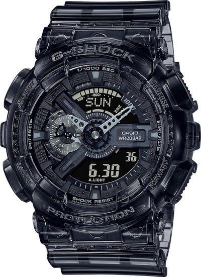 G-Shock 透明套装黑色数字男式手表 GA110SKE-8A