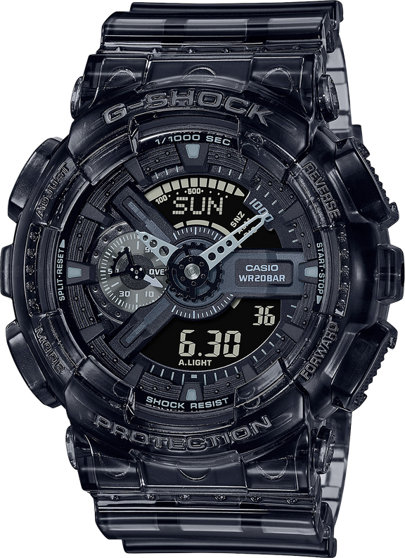 G-Shock 透明套装黑色数字男式手表 GA110SKE-8A