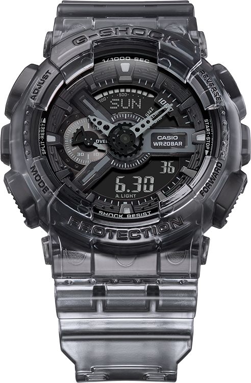 G-Shock 透明套装黑色数字男式手表 GA110SKE-8A