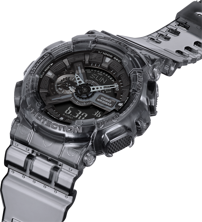 G-Shock 透明套装黑色数字男式手表 GA110SKE-8A