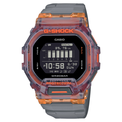 G-Shock Vital Bright 系列灰色树脂表带男式手表 GBD200SM-1A5