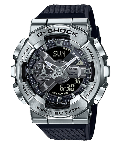 G Shock DUO Stainless Steel Men s Chronograph Watch GM110 1A Watch Direct