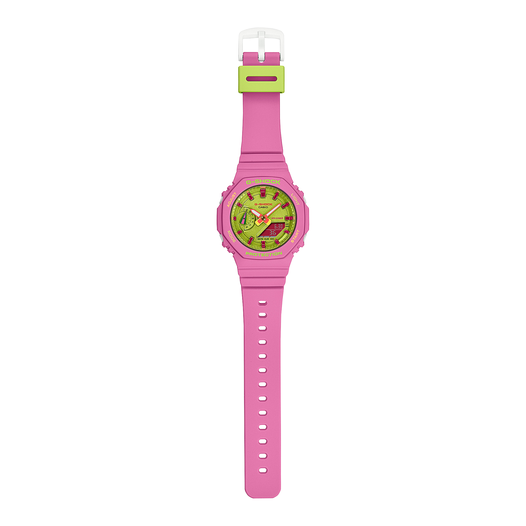 G-Shock Pink Resin Band Womens Watch GMAS2100BS-4A