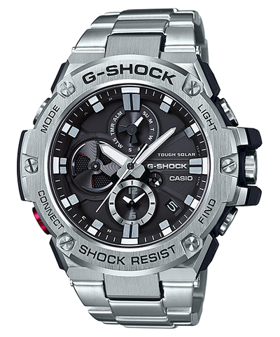 G-Shock Solar 不锈钢 Connected 系列男式手表 GSTB100D-1A