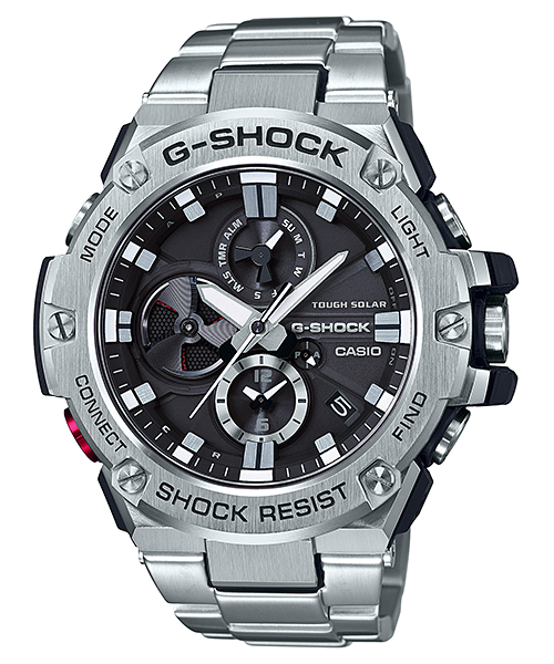 G-Shock Solar 不锈钢 Connected 系列男式手表 GSTB100D-1A