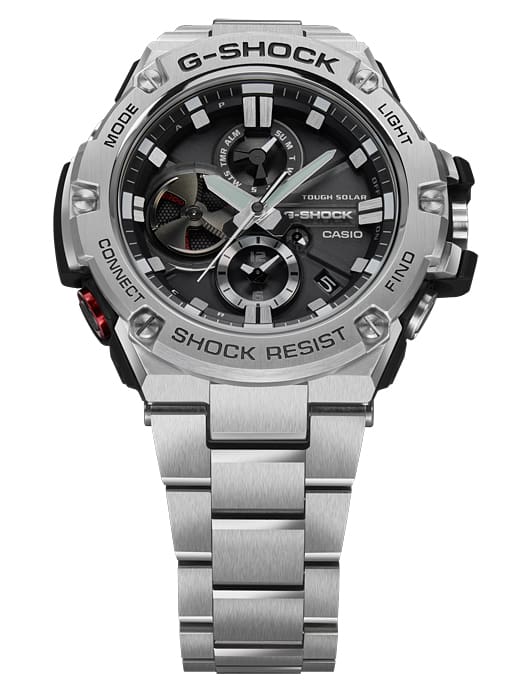 G-Shock Solar 不锈钢 Connected 系列男式手表 GSTB100D-1A